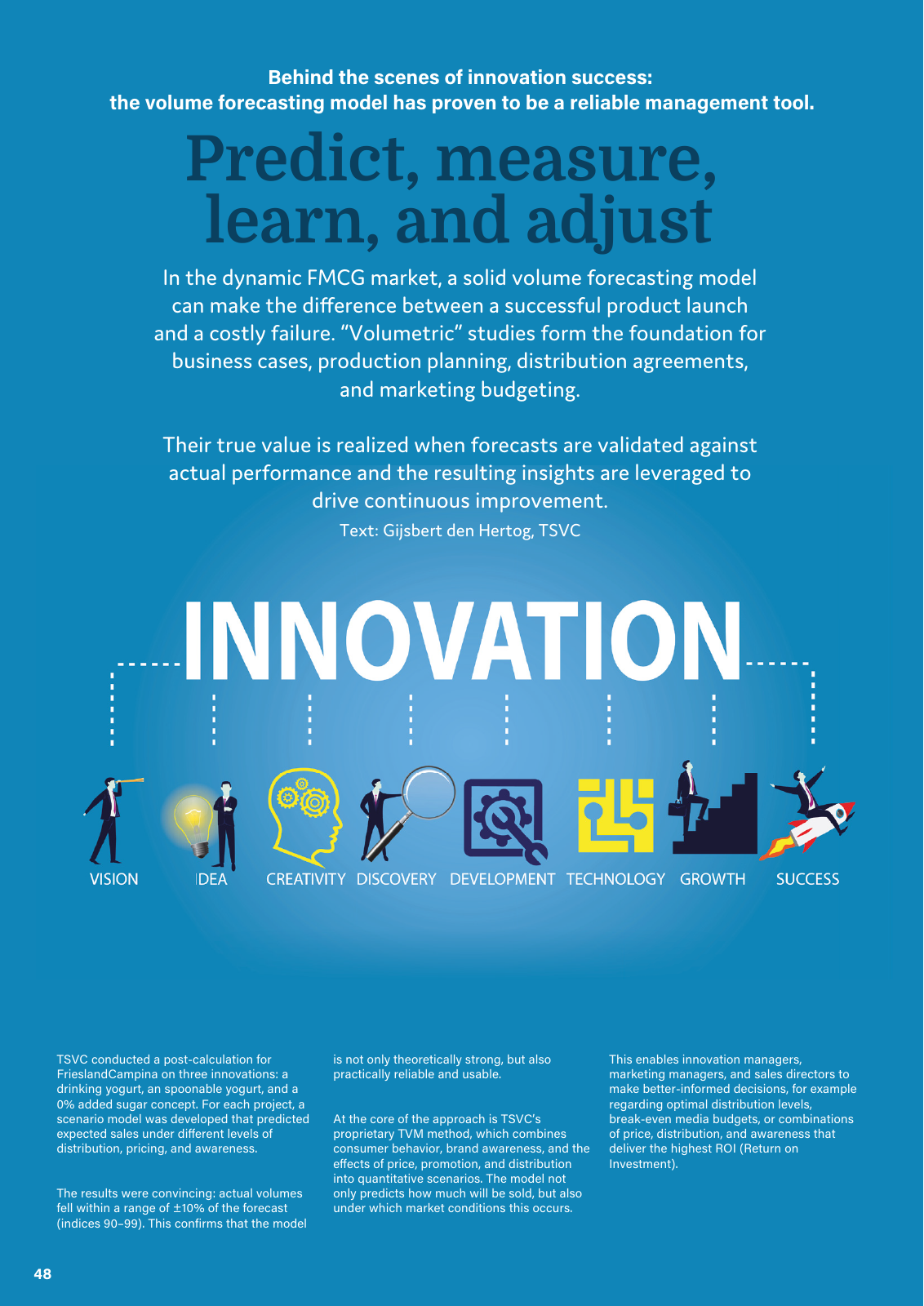 Predict, measure, learn and adjust article cover